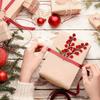 50Pcs Realistic PVC Berries Branches Bendable Iron Stems For Christmas Tree Wreath Table Display Wedding Centerpieces