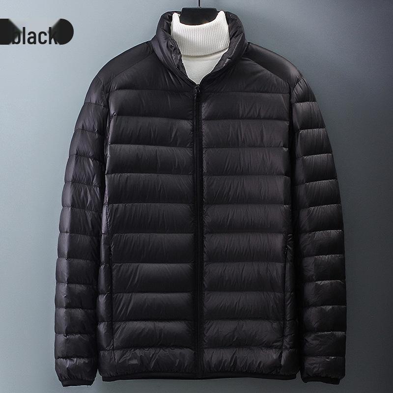 Men's Lightweight Down Jacket for Autumn and Winter - Perfect for Young, Middle-Aged, and Elderly Fathers.