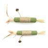 Cat Catnip Chew Stick Toy with Jute Rope Bite Resistant Cat Feather Teething Toy Pet Teeth Cleaning Interactive Boredom