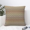 Earth Toned Waves Zigzag Pillowcase Polyester Cushion Cover Gift Wavy Throw Pillow Case Cover Home Zipper 40*40Cm