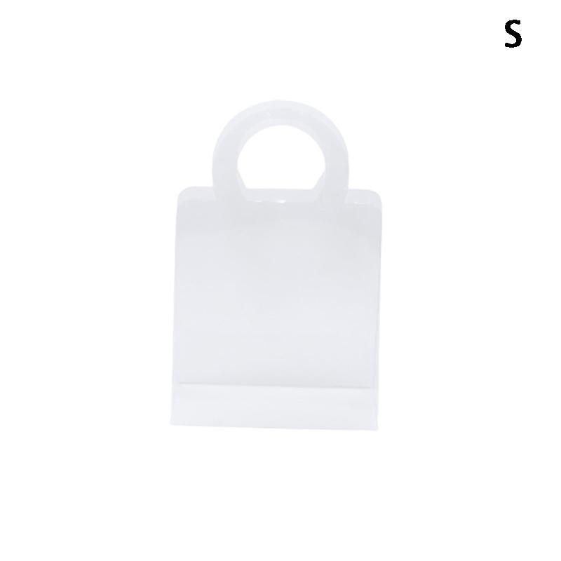 1Pc Transparent Pet Fresh Flower Bouquet Handbag Flowers Wrapping Handbag Festivals Party Rose Package Portable Packing Bag