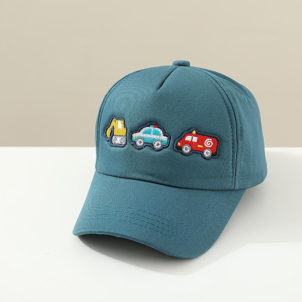 Three Little Cars Children's Baseball Cap Boys and Girls Embroidered Baseball Cap Spring and Autumn New Cartoon Children's Hat
