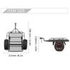 Model Car Metal Mobile Trailer for Car Toy Upgrade Accessories for 1/10 Model Car