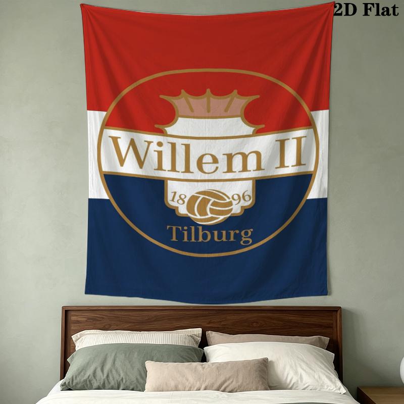 Willem II Nástěnná tapiserie Estetické závěsné na zeď Tištěná látková přikrývka Dekorativní tapiserie pro ložnici Obývací pokoj Domácí dekorace
