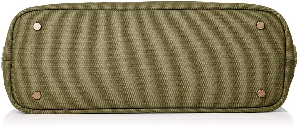 [Kiwada] Canvas combination shoulder bag M Momenya Gozaburo Made in Toyooka City, Hyogo Prefecture, the holy land of bags Khaki