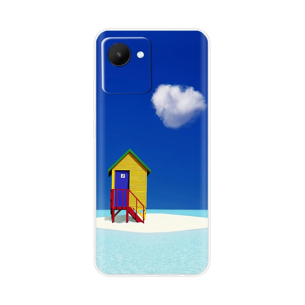 Etui Torba na Telefon Komórkowy Do Realme C30 Etui RealmeC30S Pokrowiec Do OPPO Realme C30S C30 s RealmeC30 Miękki Przezroczysty Silikonowy Tylny Pokrowiec