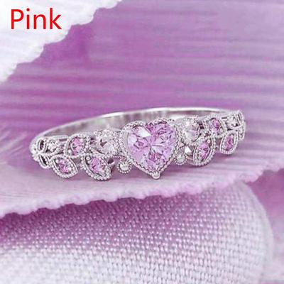 Classic Love Heart Women's Ring Cute Delicate Novel Design Temperament Daily Party Rings for Female Jewelry Accessories