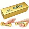 13.5Cm Golden Butter Fake Food Squishy Slow Rising Soft Squeeze Anxiety Relief Office Desk Companion Vent Gadget Adult Present