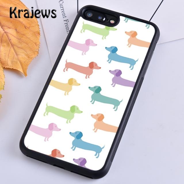 Krajews Dachshund Teckel Dackel Dog Phone Case Cover For iPhone 17 Air 16 15 14 Plus 11 12 13 Pro Max Plus Coque Fundas