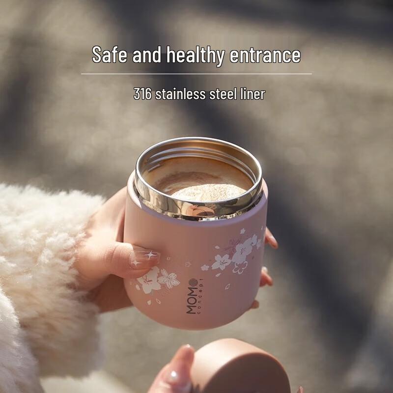 MOMOCONCEPT 316 SS Wide-Mouth Insulated Portable Cup