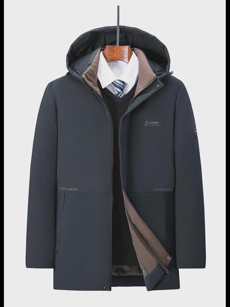 Men’s Large Winter Coat: Heat-Collecting Cotton Jacket with Plus Velvet for Dad, Middle-Aged and Elderly, Thickened for Autumn and Winter.