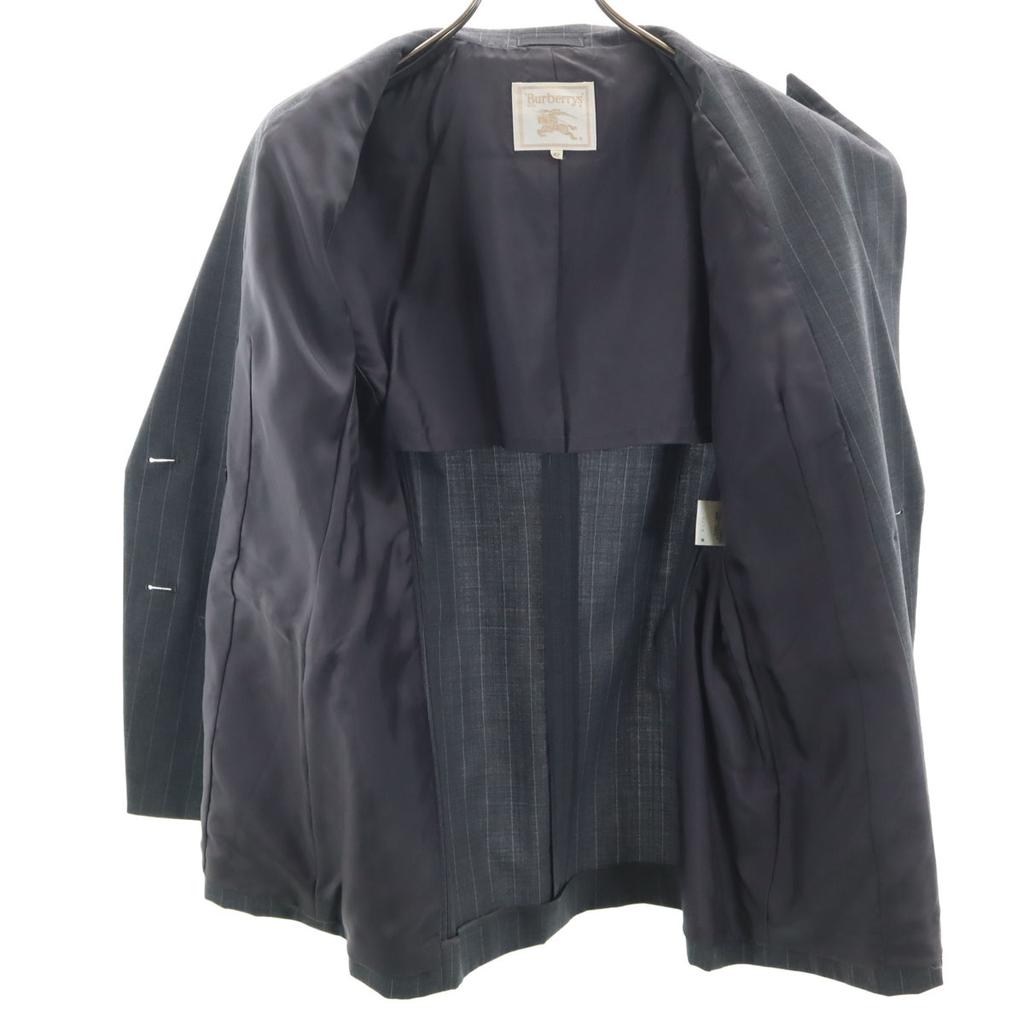Burberrys 90s Old Striped Pattern double tailored jacket 42 Sanyo Shokai Women Used