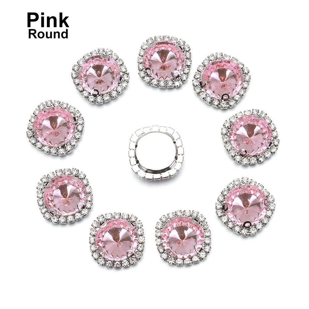 Garment Decorative Bow Accessories Sparkling Crystal Scrapbooking Acrylic Rhinestone Sewing Button