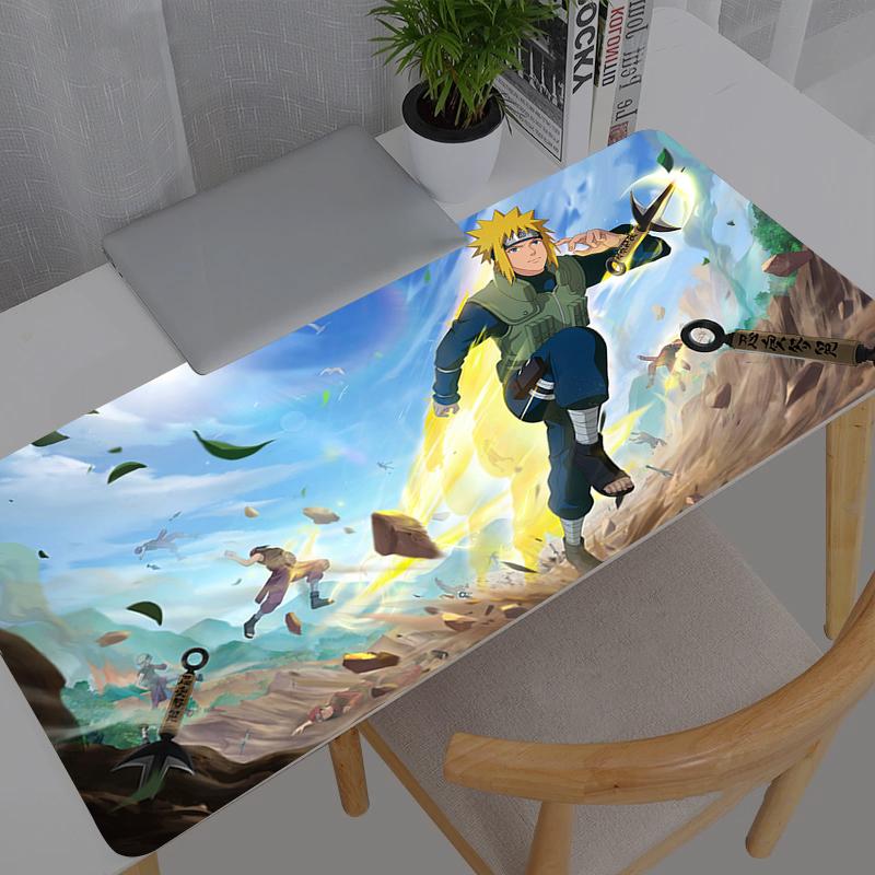 Mouse Pad Large Naruto Rubber PC Computer Durable Durable New Gaming Accessories Mousepad Desk Mat Locking Edge Gamer Carpet
