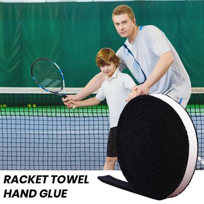 1 Roll Tennis Racket Towel 5 Meter Super Sweat Absorbent Thickened Sweat Tape Great Friction Anti-slip Soft Shockproof Badminton Tennis Racket