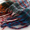 Winter New Rainbow Plaid Imitation Cashmere Scarf For Couples, Versatile Scarf, Thick And Warm Shawl