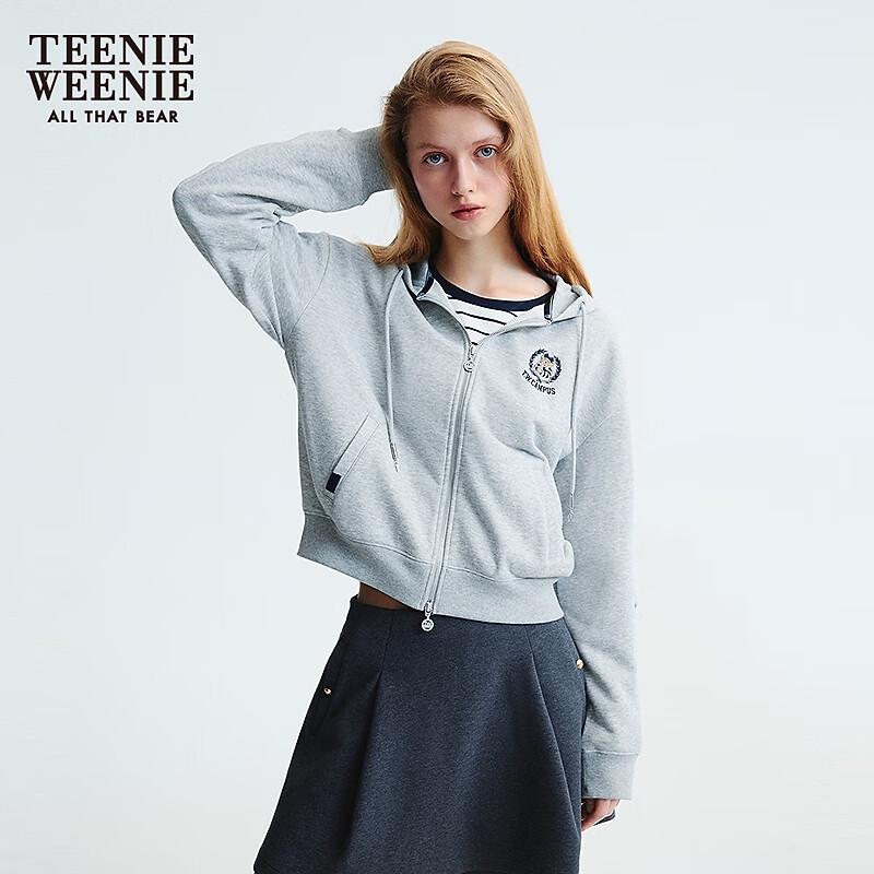 Teenie Weenie Women's Pleated Sleeve Hooded Sweatshirt