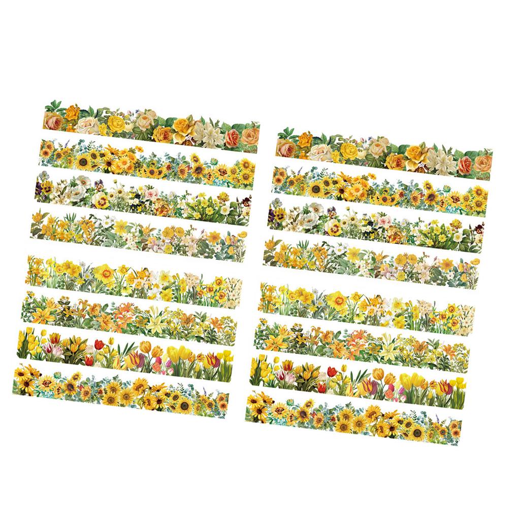 4 Sheet Natural Flower Stickers for Scrapbook Journaling Photo Albums Notebooks Envelopes DIY Craft