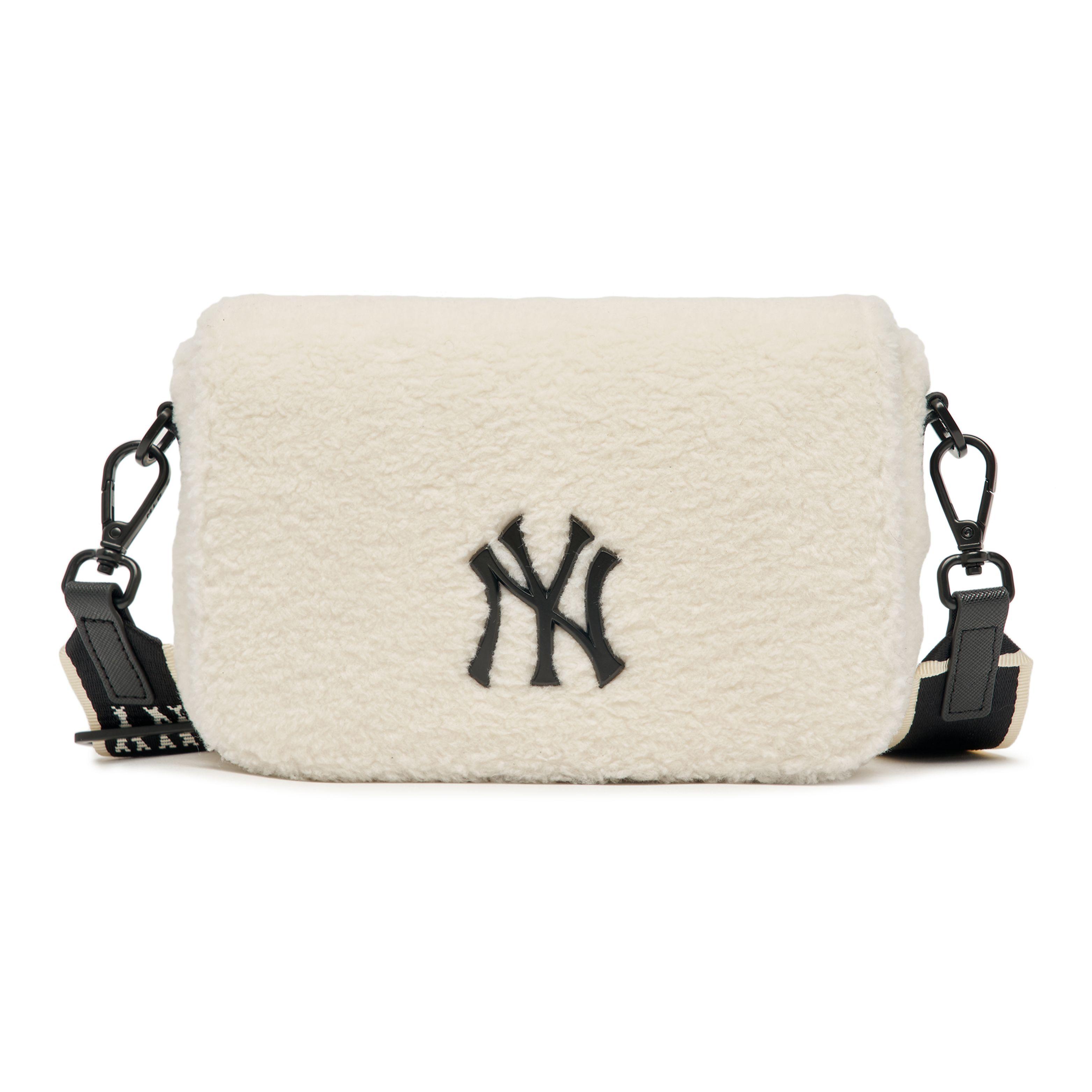 MLB Letter Logo NY Yankees Letter Shoulder Bag Unisex Shoulder Bag Black White 3ACRS1126-50CRS Small