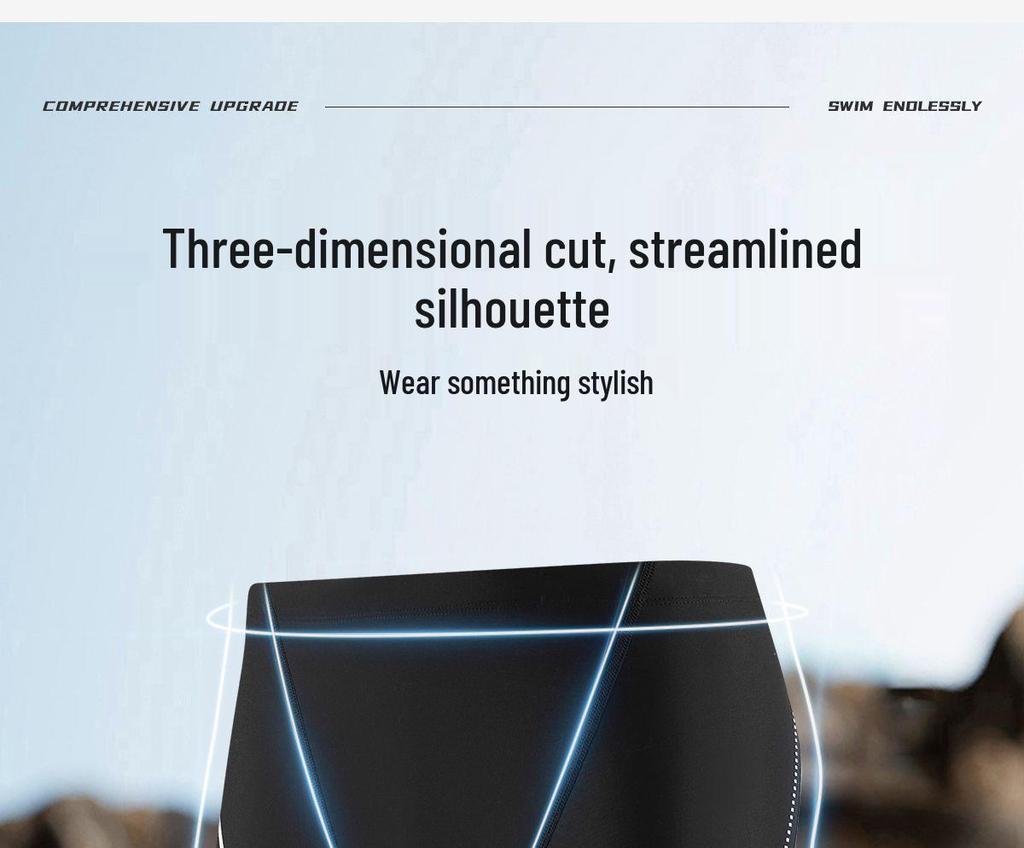 Zestaw męskich profesjonalnych spodenek wyścigowych 361 Degrees: Zawiera kąpielówki, czepek i okulary pływackie.