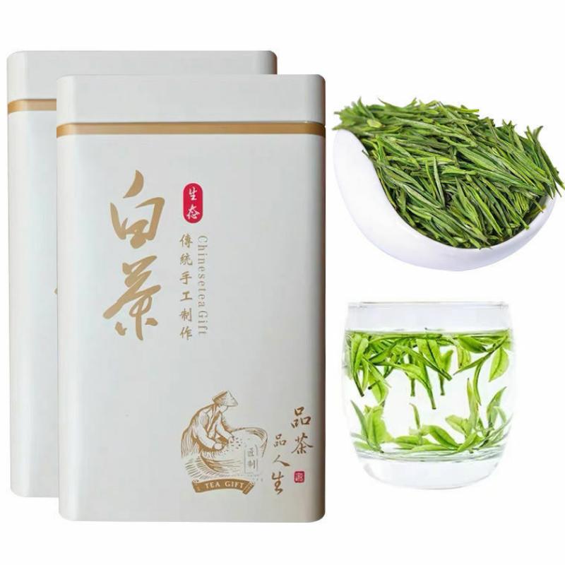 Рассыпной белый чай Anji, китайский органический зеленый чай An Ji Bai Cha, 250 г, подарочная упаковка чая