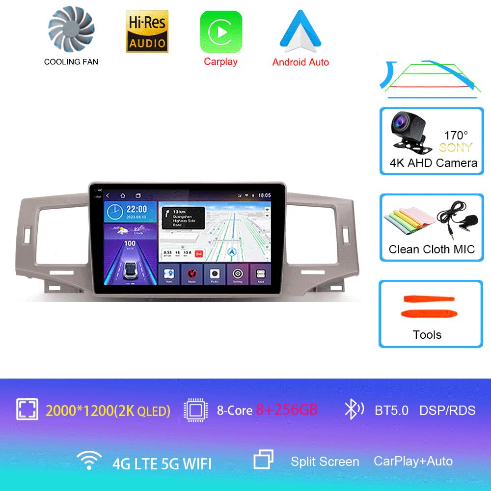 Car Radio Android 14 Carplay Auto Multimedia Player For Toyota Corolla 9 E120 2004-2006 WIFI+4G Autoradio Stereo 2din Head Unit