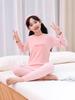 Kids' Raglan Color Block Long Sleeve Pajama Set - Autumn/Winter Warm Underwear for Boys & Girls