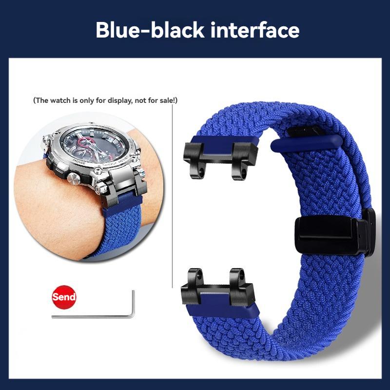 For Casio G-SHOCK 5544 Elasticity nylon Strap MTG-B1000/G1000 Modified fabric Watchband men Bracelet wristband Accessories