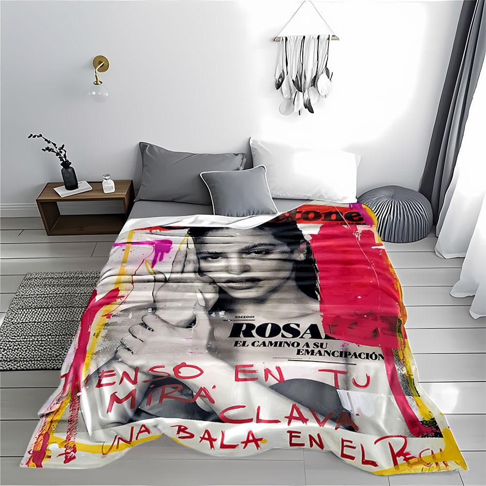 Magazine Art Style Blanket for All Seasons Blanket Lunch Break Throw Gift