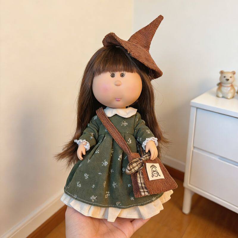 In Stock Pippa Potato Doll 24cm Vinyl Doll Figurine Green Plaid Outfit Collectible Toy Home Decor Girl Birthday Surprise Gifts