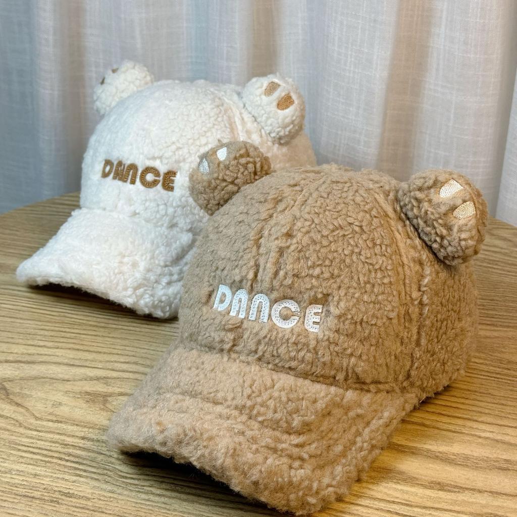 Hat Women's Autumn and Winter Thickened Ear Baseball Cap Korean Style Ins Trendy Shearling Face Revealing Small Versatile Peaked Cap