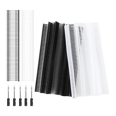 Goede-Mini Steekpistool Bevestigingen, 2400 Stuks Fixeer Taggingpistool Doornen Bevestigingen Met 5 Stuks Extra Fijne Naalden(Zwart wit)