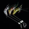 10PCS Shrimp Hook Soft Lures Saltwater Fishing Tackle Rigged Fishing Hooks 6g 9.5cm
