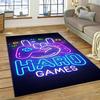 3D Gamer Game Gamepad Cartoon Tapijt Vloerkleed voor Thuis Woonkamer Slaapkamer Bank Deurmat Decor, Kinderspeelplaats Vloerkleed Antislip Vloermat