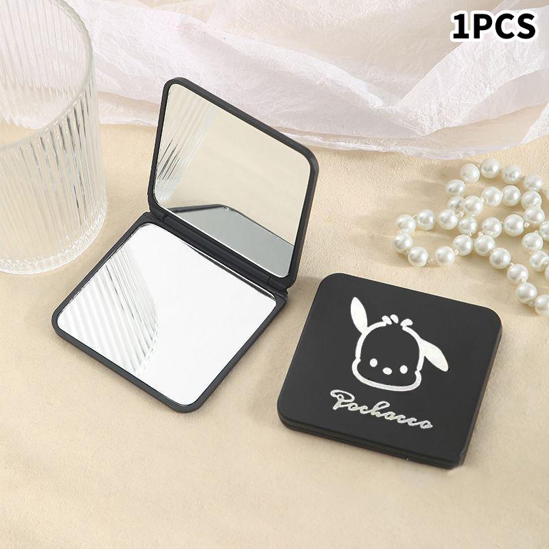 Cartoon Kitty Makeup Mirror Mini Foldable Sanrio Makeup Vanity Mirror Portable Hand Mirrors Double-Sided Compact Pocket Mirror