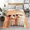 Coperta Plaid in Flanella con Personaggio Alpaca: Morbido Amico dei Bambini Caldo Antistatico Tutte le Stagioni Lavabile Divano Letto Casa