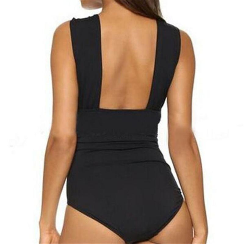 Elegant 2018 Fashion Sexy Plus Size Bathing White And Black Beach Bikini Swimsuit