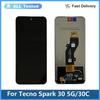 Tela LCD e Digitalizador Montagem Completa Para Tecno Spark 30C KL5 KL5N