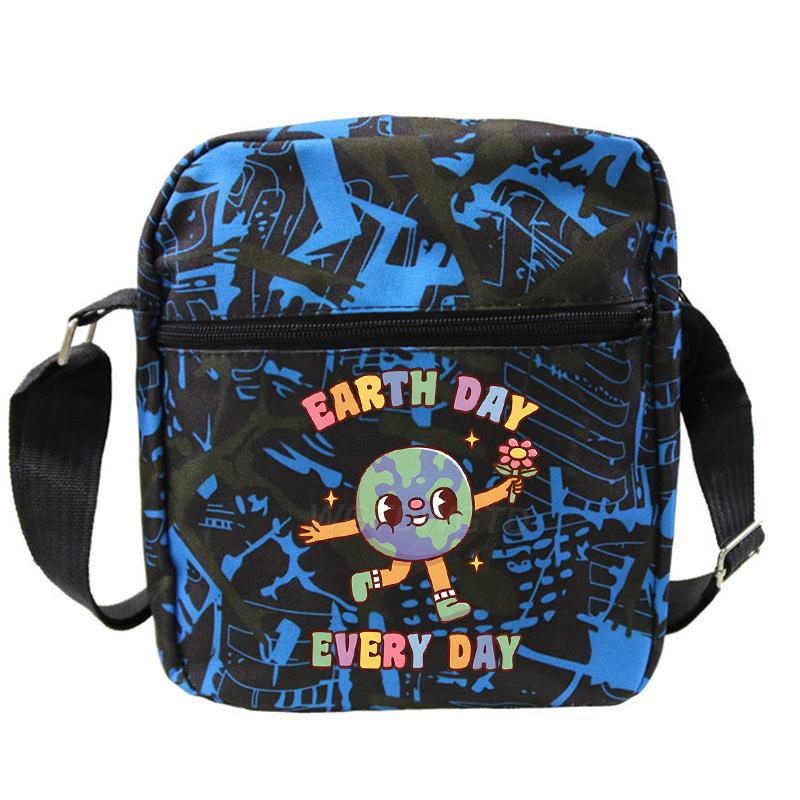 Cute printed shoulder bag casual multi-functional oblique span bag small bag student stationery bag