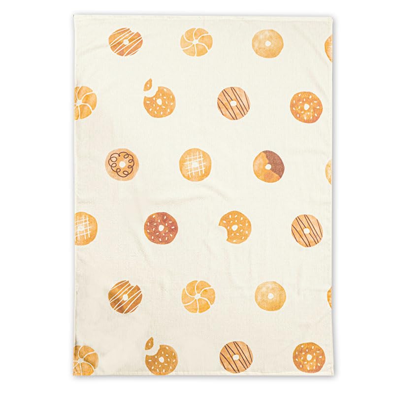 

Keratta Ibul Towel Blanket with Name, 100% Cotton, Daycare/Nap Blanket, Summer Blanket, for Babies, Boys, and Girls, 80x110cm (c, Donut)