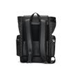 Coach Sprint 29 Drawstring And Buckle Closure Leather And Fabric Backpack Large Men Backpack Charcoal-Gray Black CT016-SVO1U