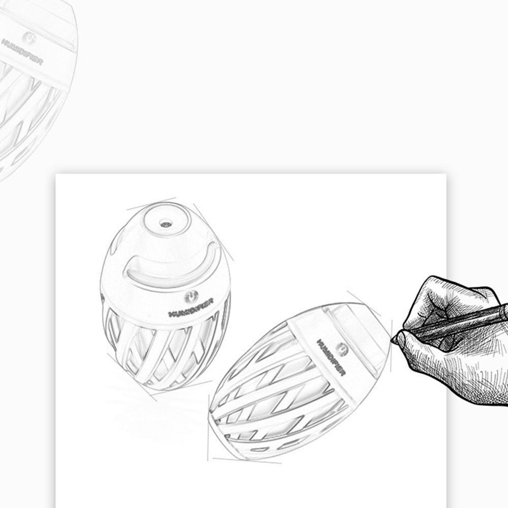320ml Mini Rugby Shape USB Air Humidifier Essential Oil Diffuser Portable LED Aromatherapy Mist Maker Electric Aroma Diffuser