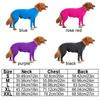 Solid Color Dog Surgery Recovery Suit Soft Polyester Pet Dog Onesie Clothes Comfortable Dog Pajamas 4-leg Pet Clothing Outdoor