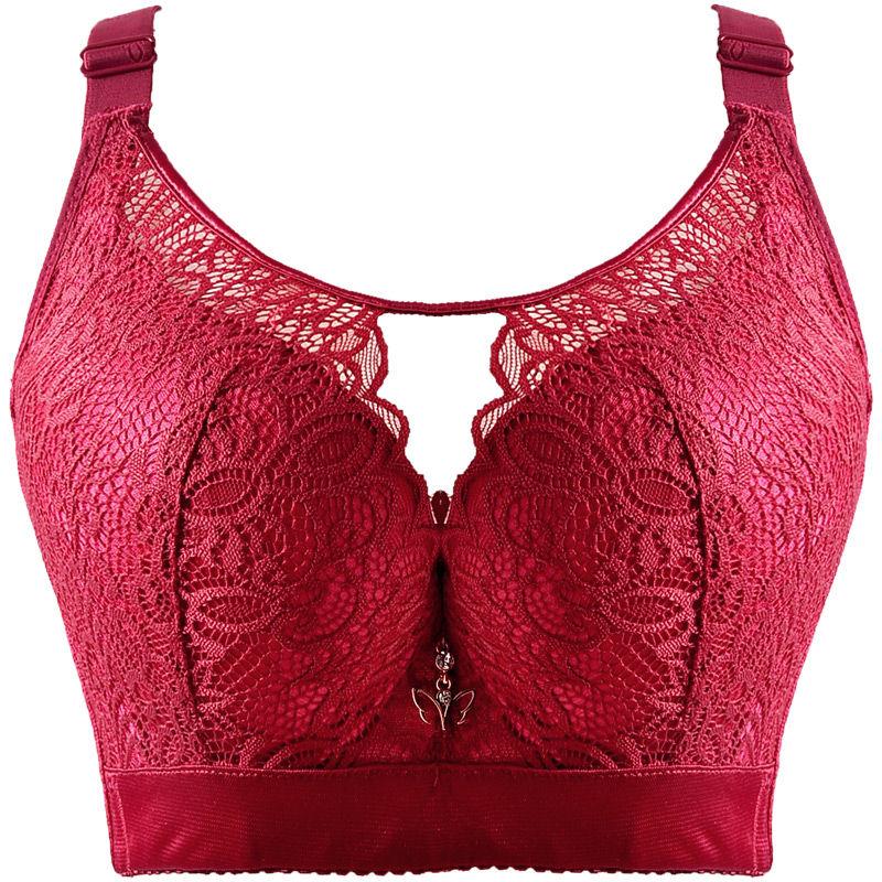 Thin Section Big Bra Fat Ladies Bra Gather Adjustment Type Top Support Spodní prádlo Beauty Back Underwear