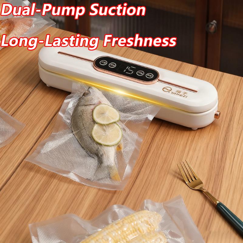 Vacuum Sealing Machine Automatic Vacuum Machine Sealing and Fresh-keeping Packaging Household Vacuum Sealing Machine