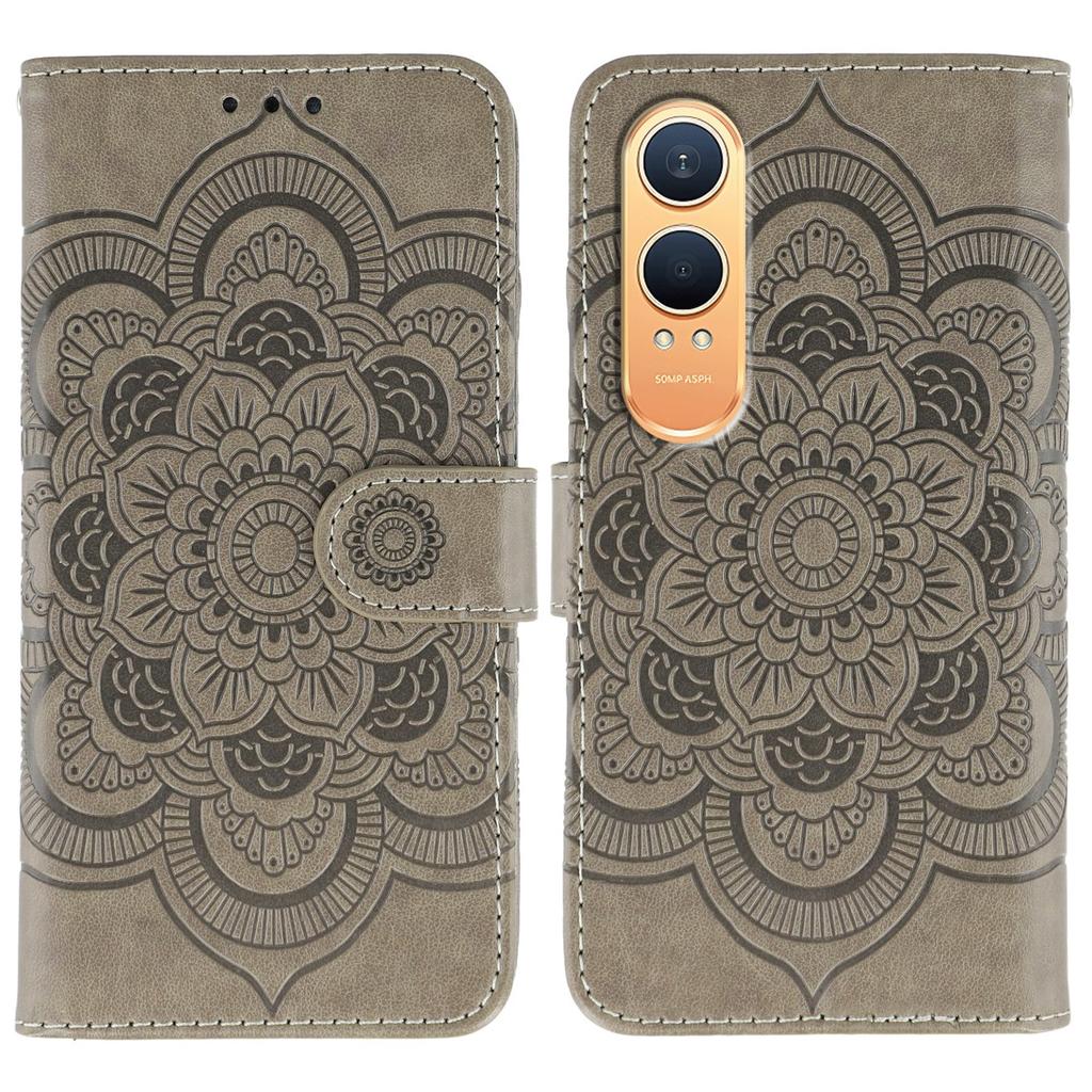 For OnePlus Nord CE4 Lite 5G Case PU Leather Mandala Imprinted Design Wallet Phone Cover