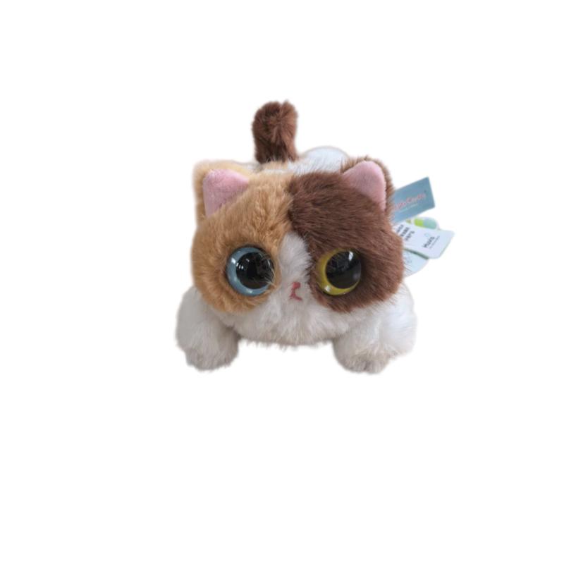 20/40cm Jouet en Peluche Chat Grands Yeux Chaton Animal de Compagnie Poupée Peluche Haute Qualité Exquis Chat Oreiller Doux Confortable Cadeau d'Anniversaire