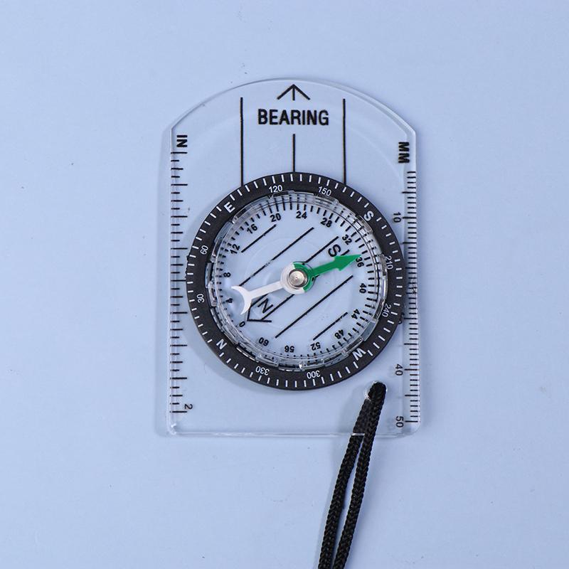 Transparent Map Ruler Compass New Portable Acrylic Orienteering Navigation Multi-function Baseplate Compass Outdoor