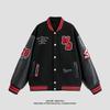 Spring Autumn Men Women Patchwork Baseball Couples Coats Harajuku High Street American Style Embroidery Flight Stand Collar softshell Jacket