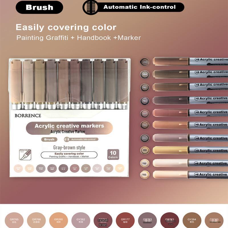 Fixy na bázi oleje s dvojitým hrotem pro studenty umění a anime, ideální pro dětskou kresbu a vybarvování.